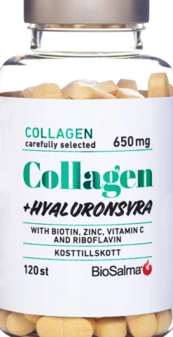 BioSalma Collagen + Hyaluronsyra 120 tabletter