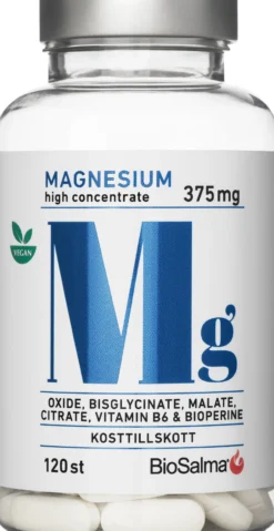 BioSalma Magnesium 375mg 120 tabletter