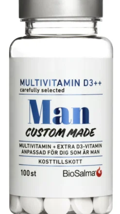 BioSalma Multivitamin D3++ Man 100 tabletter