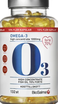 BioSalma Omega-3 Forte 70% 1000mg 132 kapslar