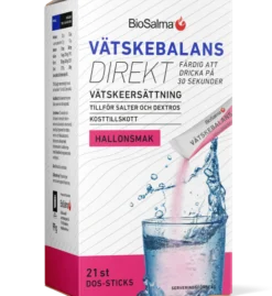 BioSalma Vätskebalans Direkt Hallon 21 dos-sticks