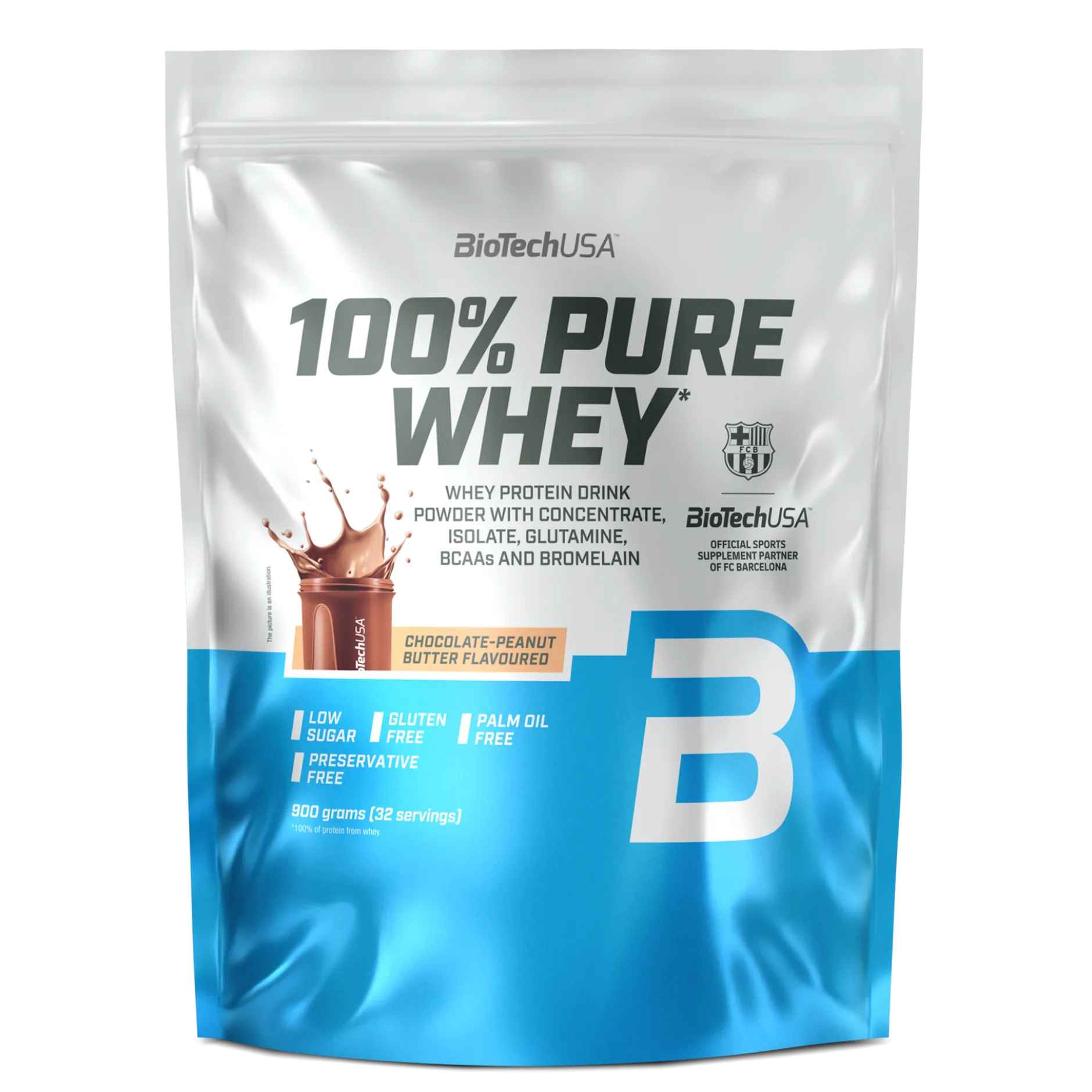 BioTechUSA 100% Pure Whey Chocolate Peanut Butter 900 g