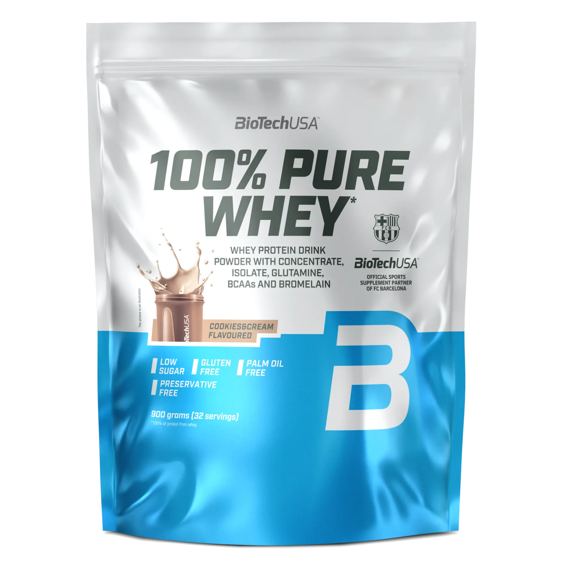 BioTechUSA 100% Pure Whey Cookies&Cream 900 g
