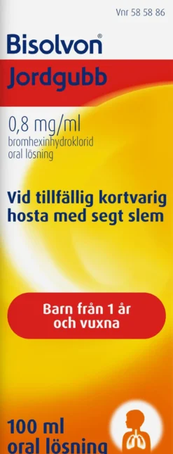 Bisolvon Jordgubb Oral Lösning 0,8 mg/ml 100 ml