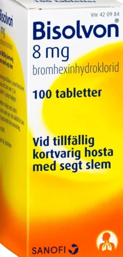 Bisolvon 8 mg 100 tabletter