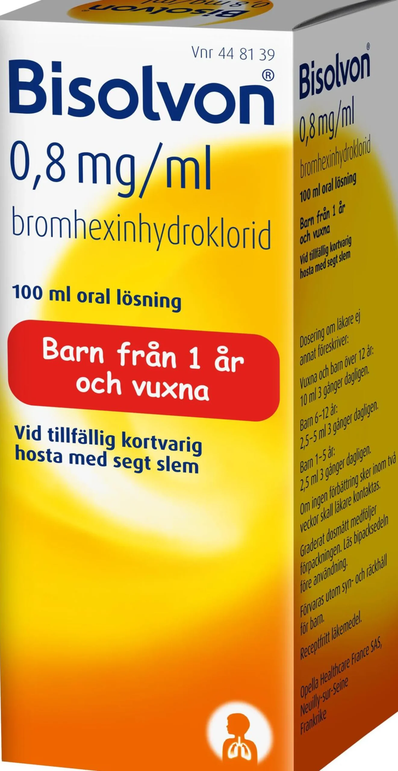 Bisolvon Oral Lösning 0,8 mg/ml 100 ml