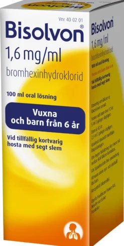 Bisolvon oral lösning 1,6 mg/ml 100 ml