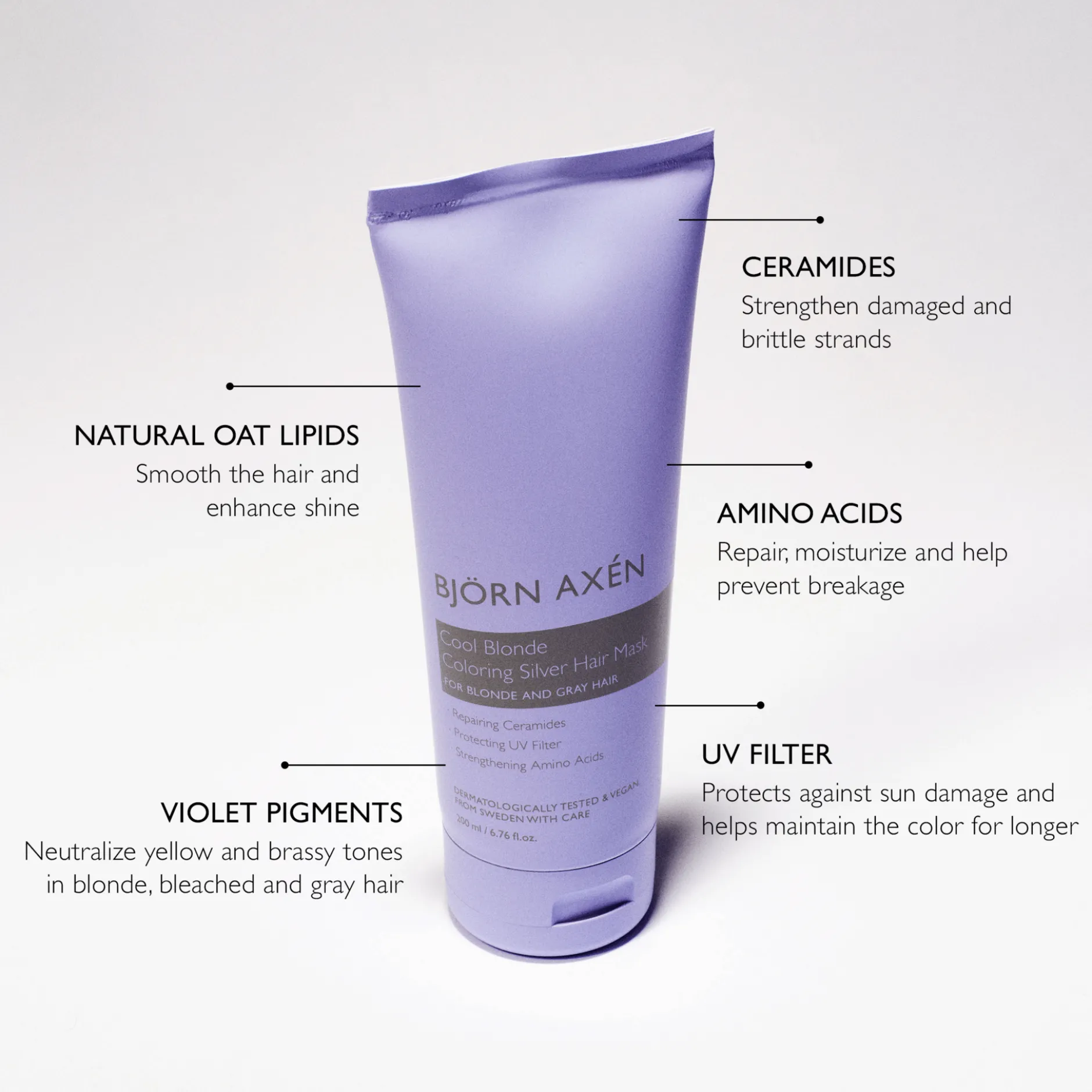 Björn Axén Cool Blonde Coloring Silver Hair Mask 200 ml