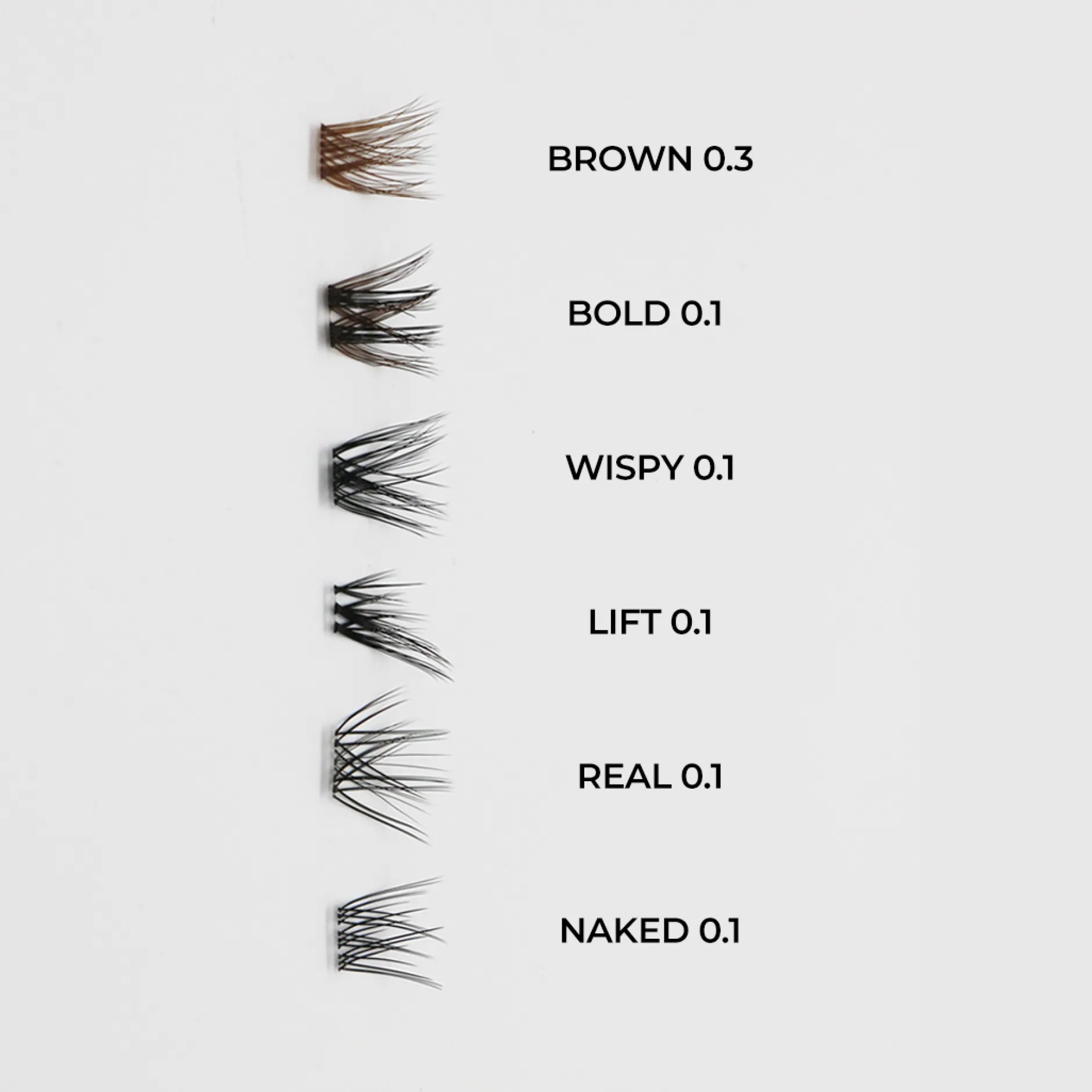 Blik Lash Clusters Brown 03 72 st
