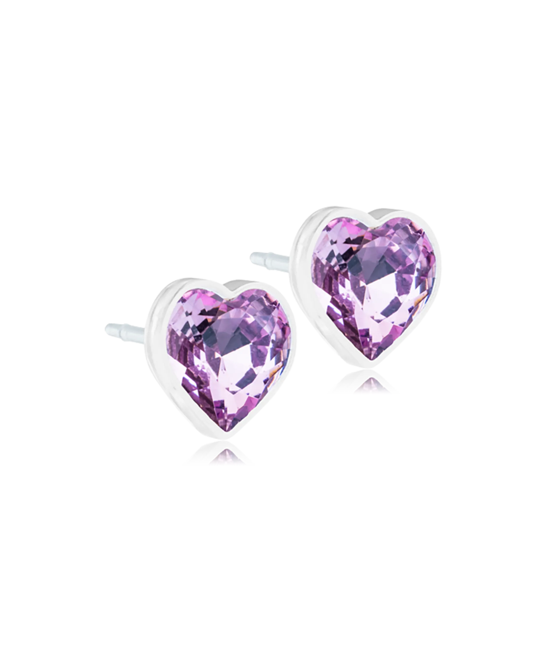 Blomdahl Örhänge MP Heart 6 mm Light Amethyst 1 par