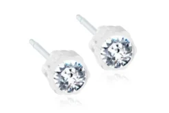 Blomdahl Örhängen MP 4 mm Crystal 1 par