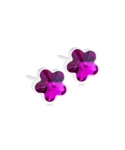 Blomdahl Örhängen MP 6 mm Flower Fuchsia 1 par
