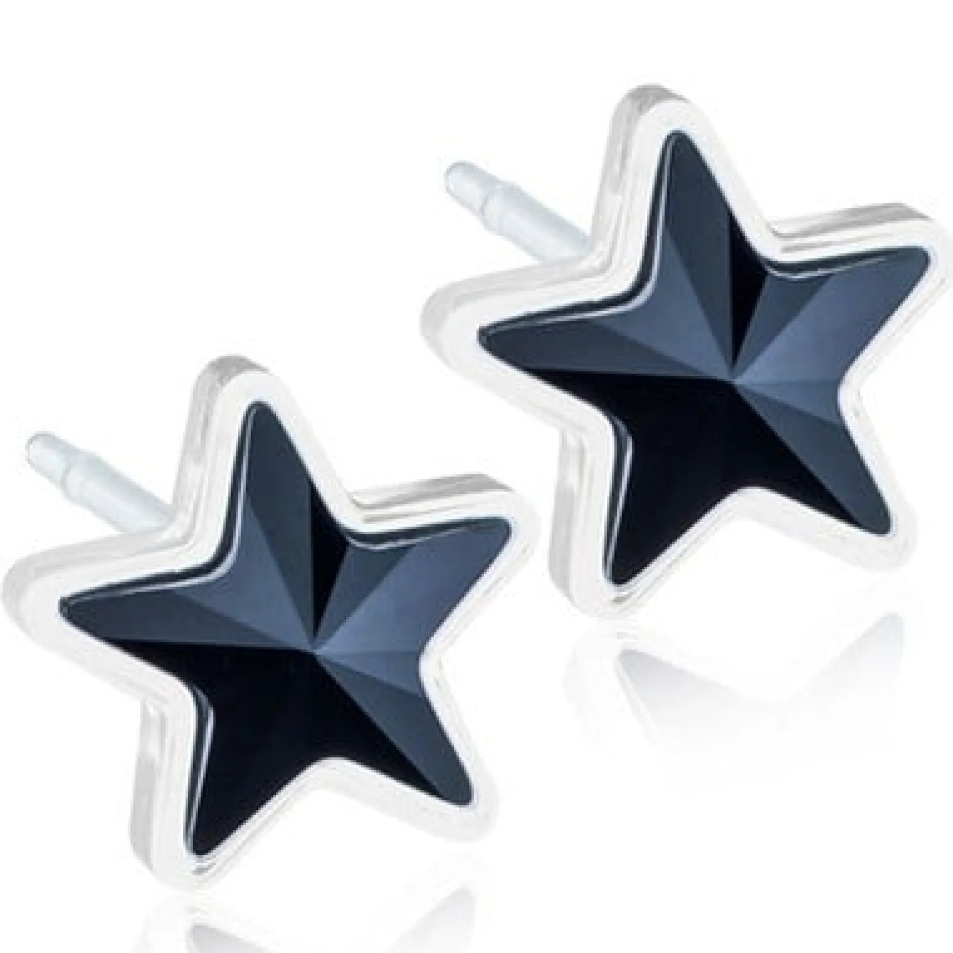 Blomdahl Örhängen MP Star Jet 6 mm 1 par