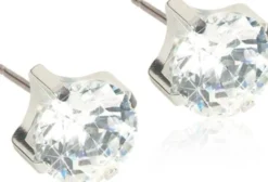 Blomdahl Örhängen ST Tiffany 5 mm CZ White 1 par