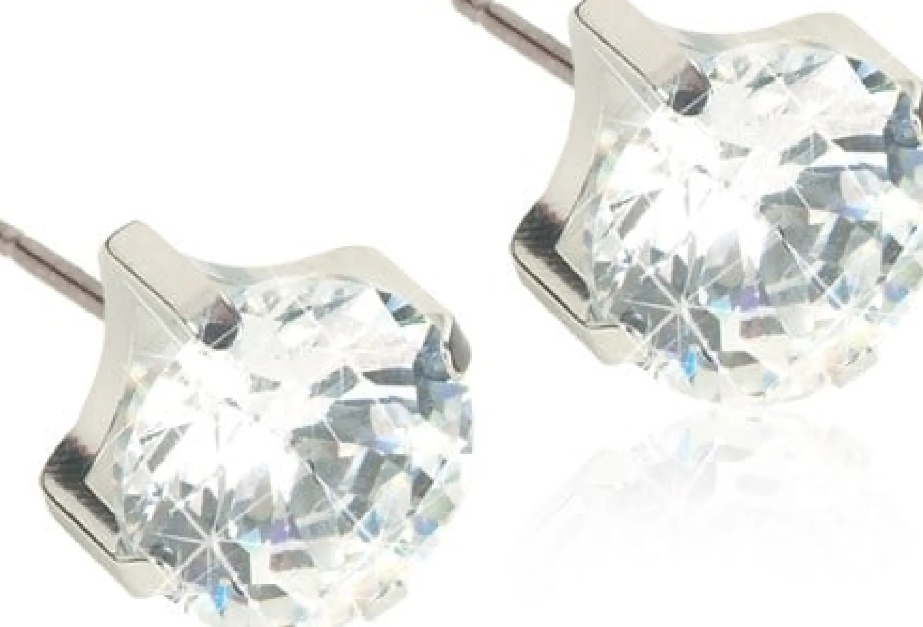 Blomdahl Örhängen ST Tiffany 5 mm CZ White 1 par