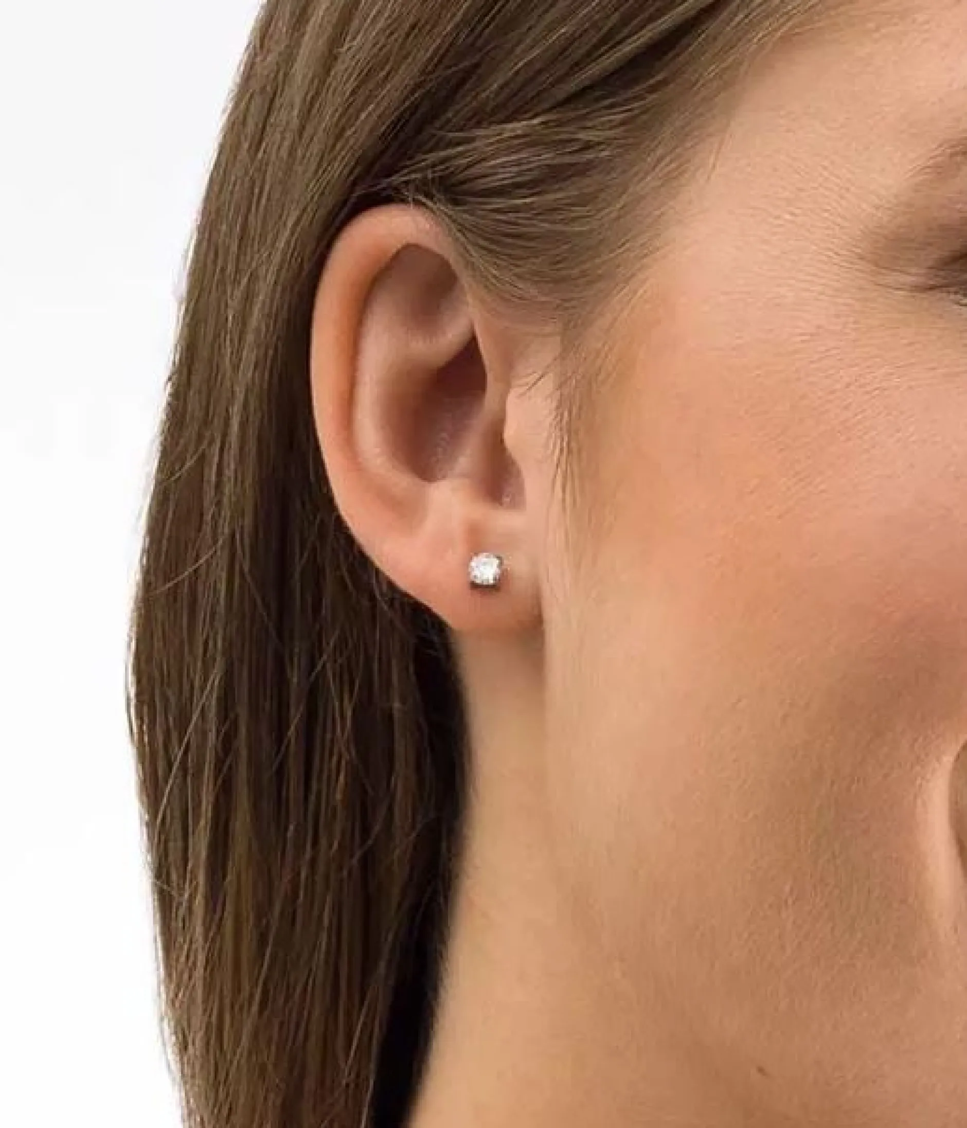 Blomdahl Örhängen ST Tiffany 5 mm CZ White 1 par