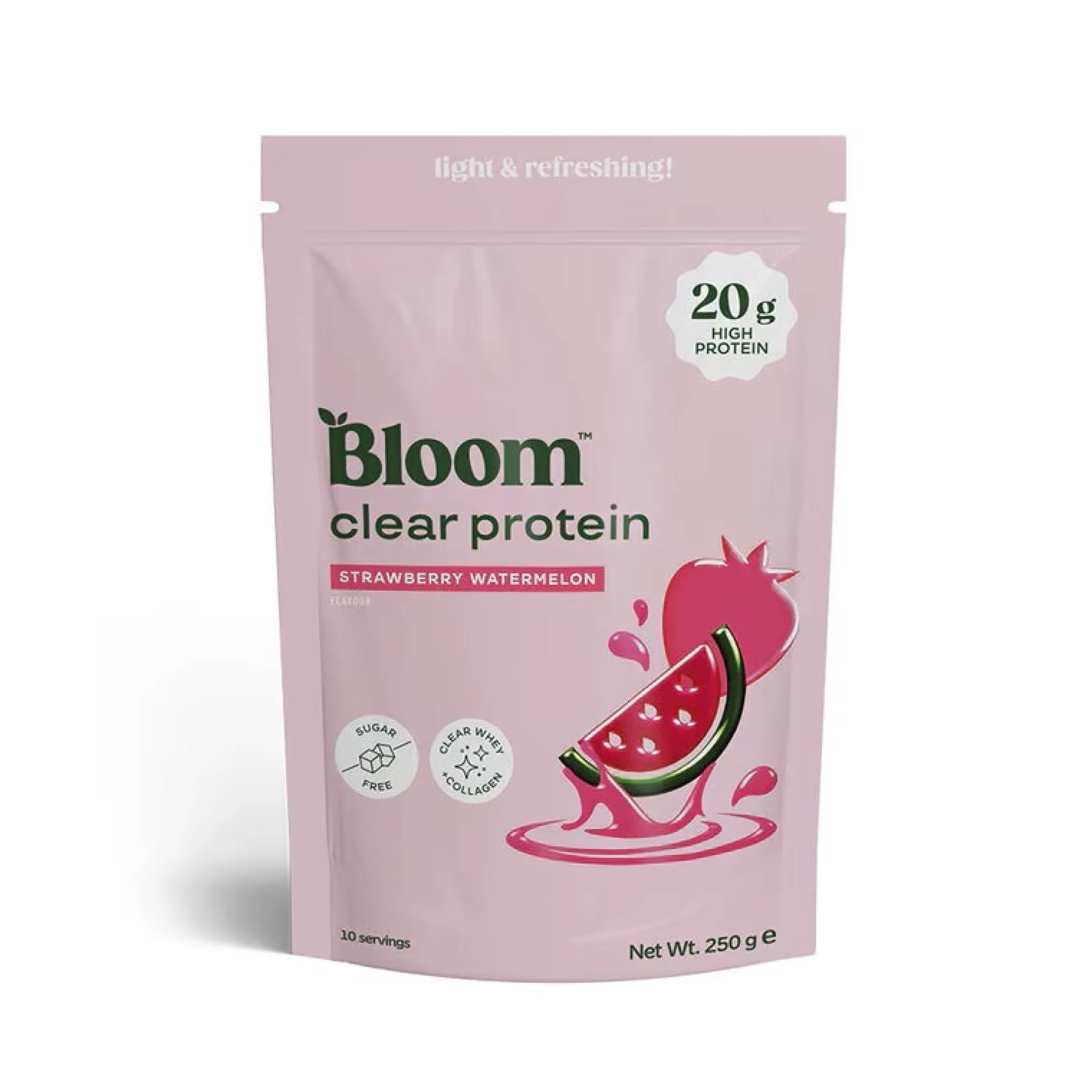 Bloom Clear Protein Collagen Strawberry Watermelon 250 g