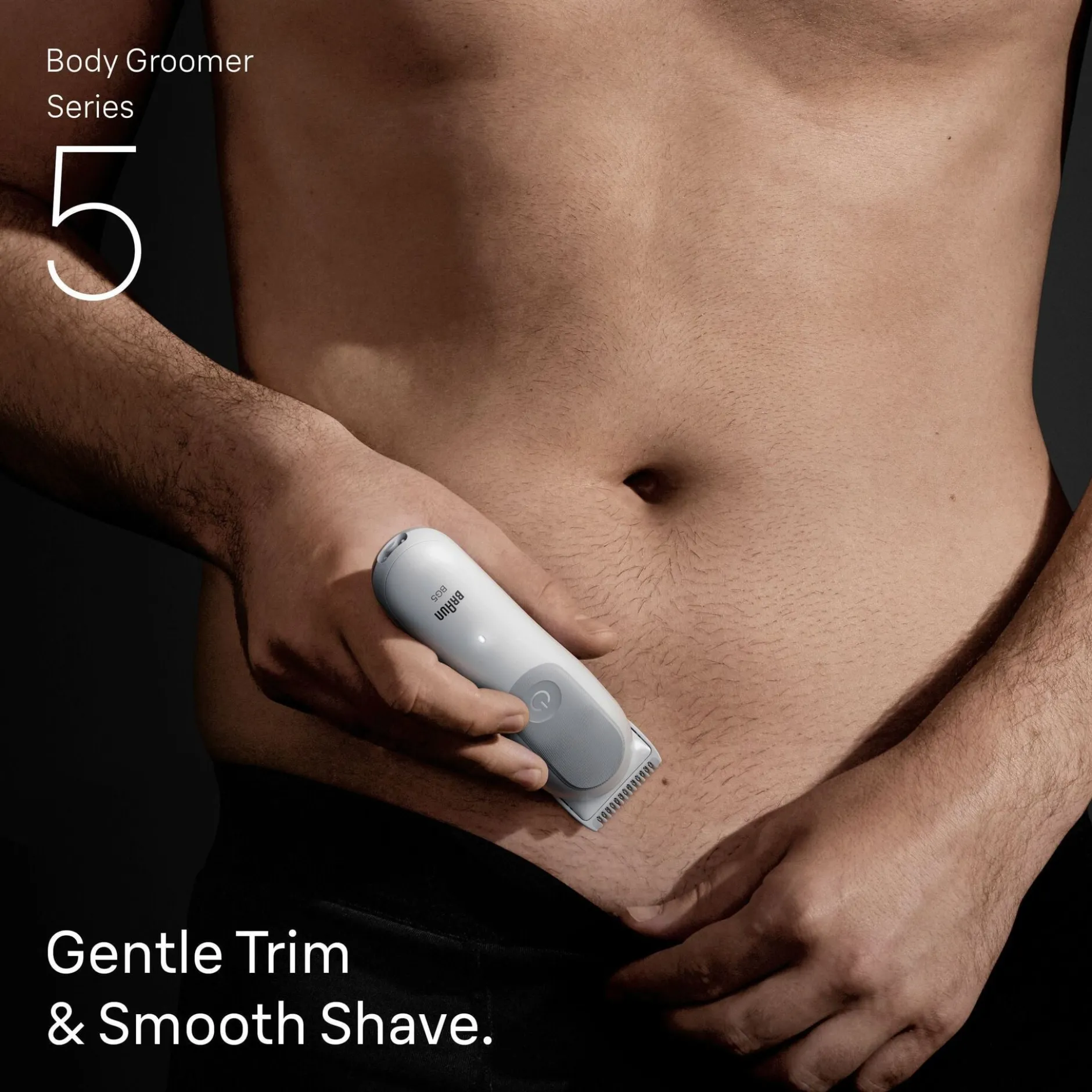 Braun Body Groomer Series 5 Kroppstrimmer, +2 Grooming-verktyg, BG5500, Grå