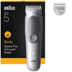 Braun Body Groomer Series 5 Kroppstrimmer, +2 Grooming-verktyg, BG5500, Grå