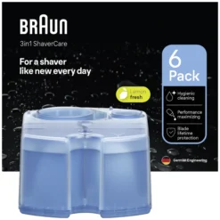 Braun 3in1 ShaverCare Refiller Hygienisk rengöring för SmartCare Center, 6‑pack