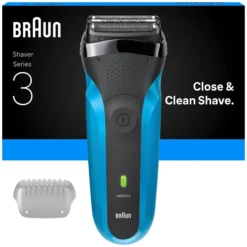 Braun Series 3 Elektrisk Rakapparat för Våt & Torrakning 310S, Blå