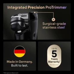 Braun Series 9 PRO+ Elektrisk Rakapparat, Pro SensoAdapt, 60 min, 9600S, Svart