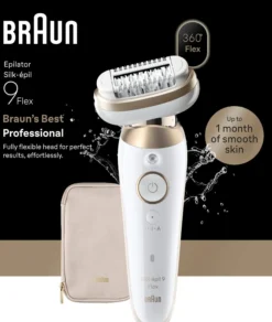 Braun Silk épil 9 Flex Wet & Dry Epilator 9 011 3D Guld