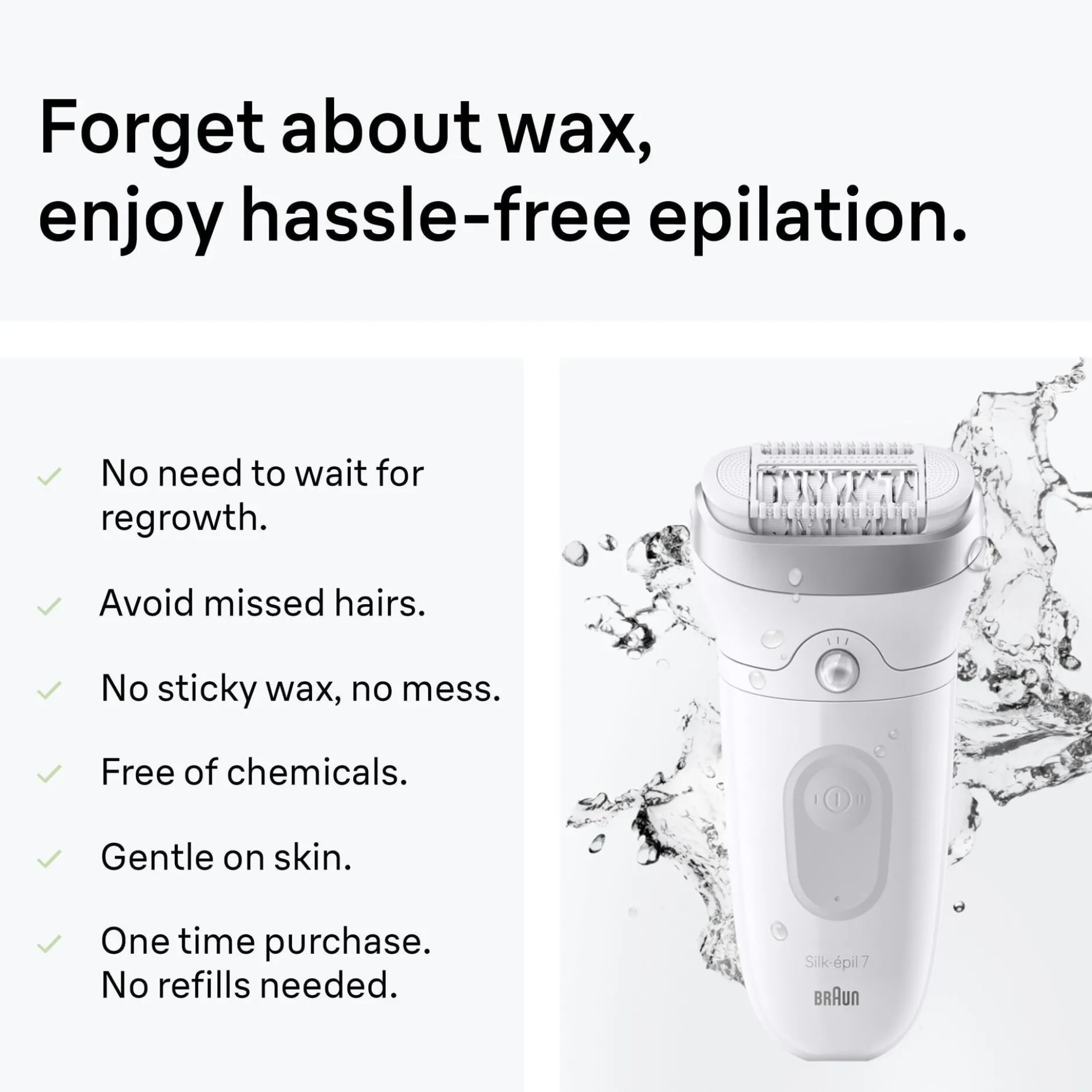 Braun Silk épil 7 Wet & Dry Epilator 7 041 Silver