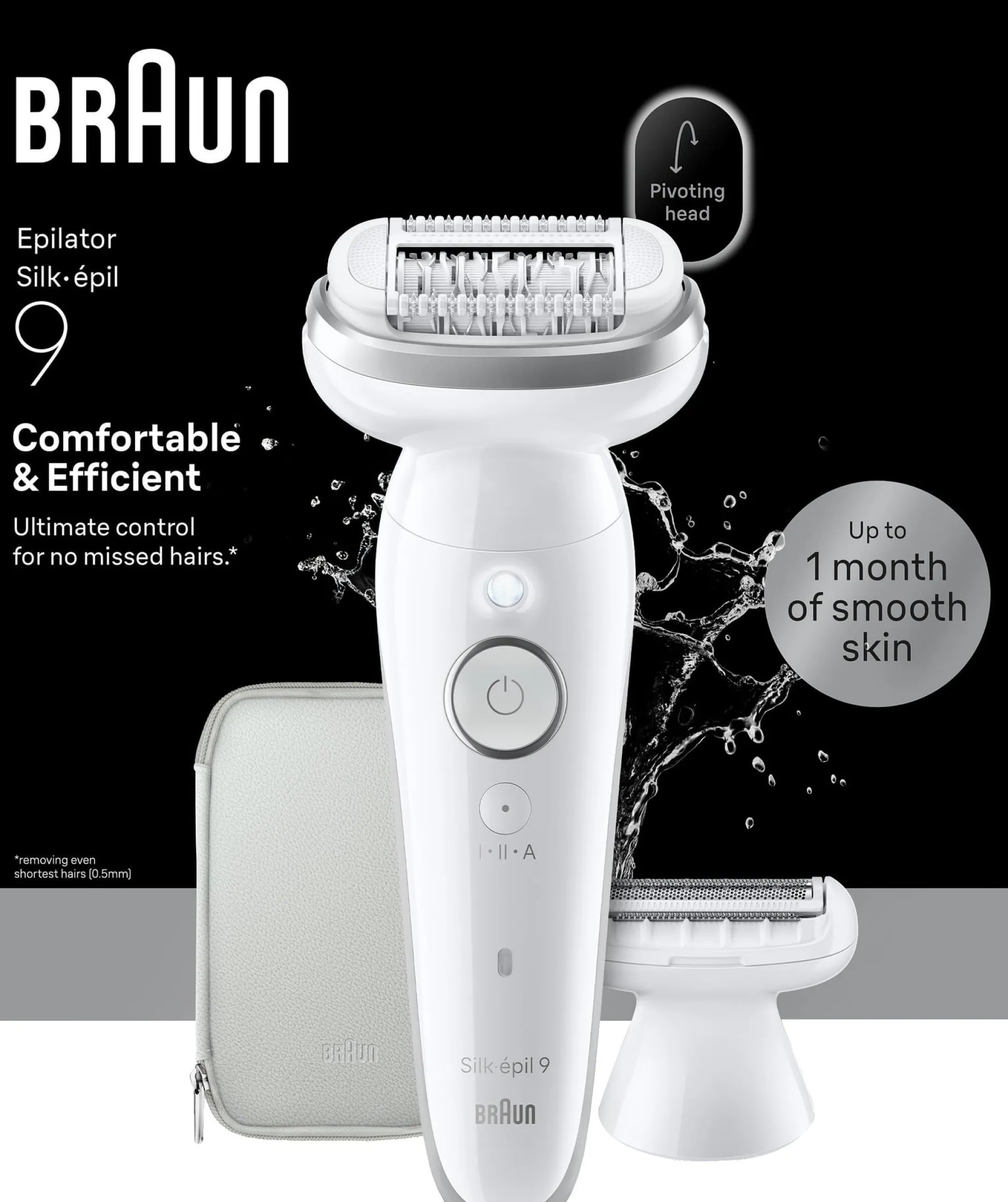 Braun Silk épil 9 Wet & Dry Epilator 9 030 Silver