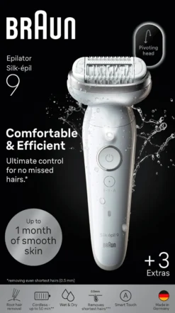 Braun Silk épil 9 Wet & Dry Epilator 9 030 Silver