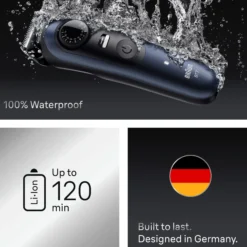 Braun Skäggtrimmer Series 7, +6 Barberverktyg, BT7520, Blå