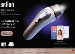 Braun Smart IPL Skin i expert Hårborttagning Hemma med Gratis App 2 Smart Huvuden PL7211