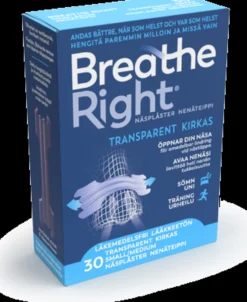 Breathe Right Näsplåster Transparent S/M