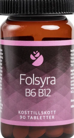 Bringwell Folsyra B6 B12 90 tabletter