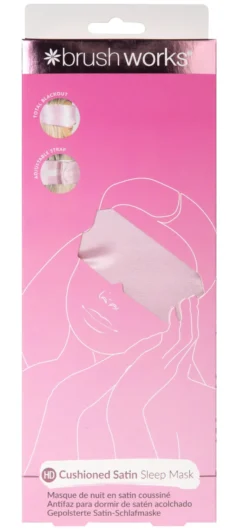 Brushworks Cushioned Satin Sleep Mask