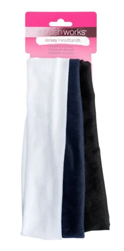 Brushworks Jersey Headbands 3 st