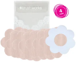 brushworks Nude Satin Nipple Covers 4 par