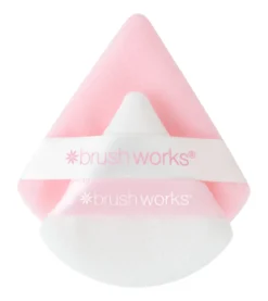 Brushworks Triangular Powder Puff Duo