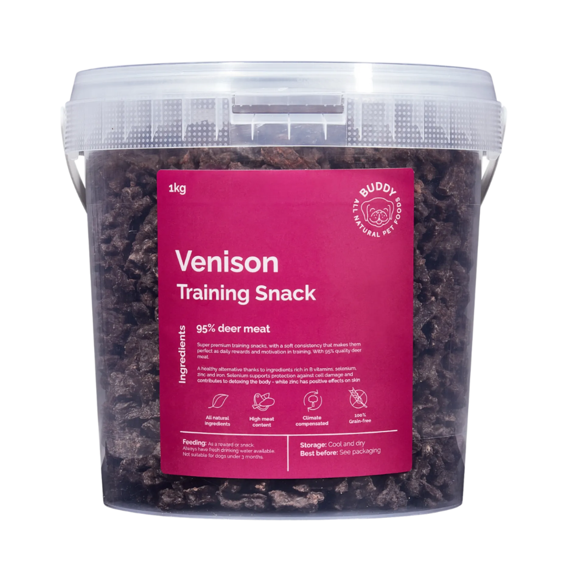 Buddy Pet Foods Venison Training Snack 1 kg