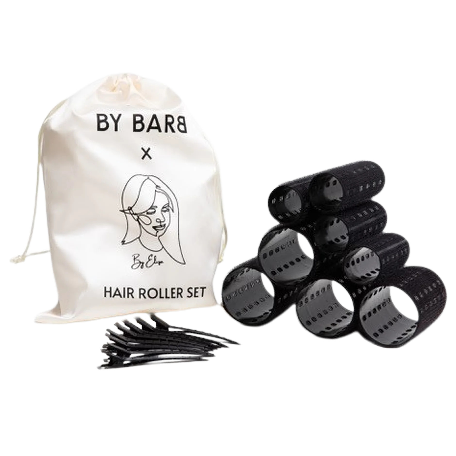 ByBarb x By.Eliza Hårrullar med Clips 8-pack