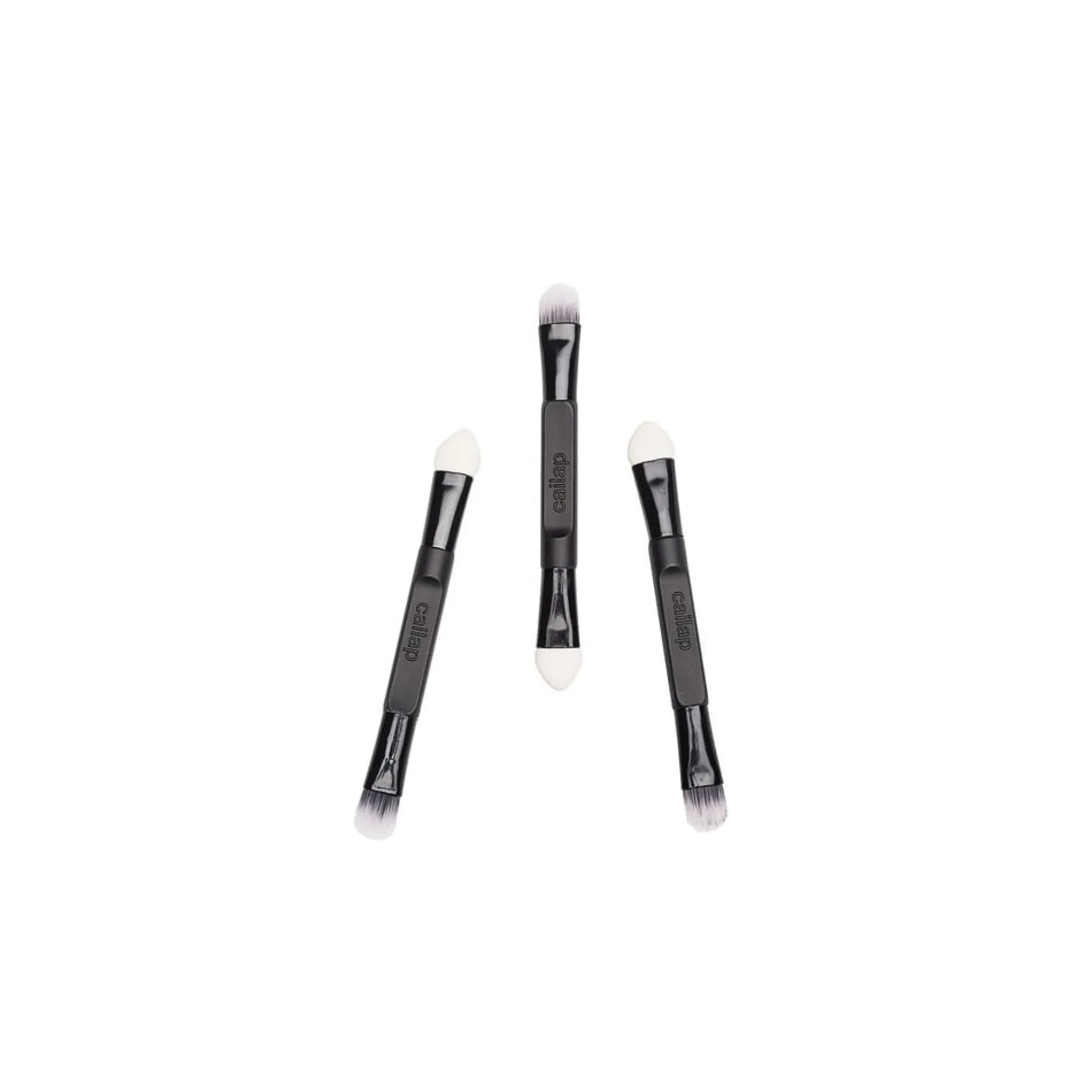 Cailap Eyeshadow Brush 2-headed 3-pack Synthetic Hair