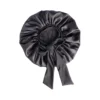 Cailap Hårmössa Bonnet i Satin Svart