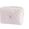 Cailap Sminkväska, beige ränder, stor