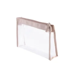 Cailap sminkväska genomskinlig/beige