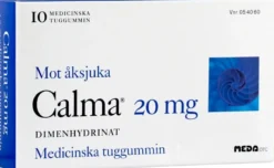 Calma 20 mg 10 medicinska tuggummin