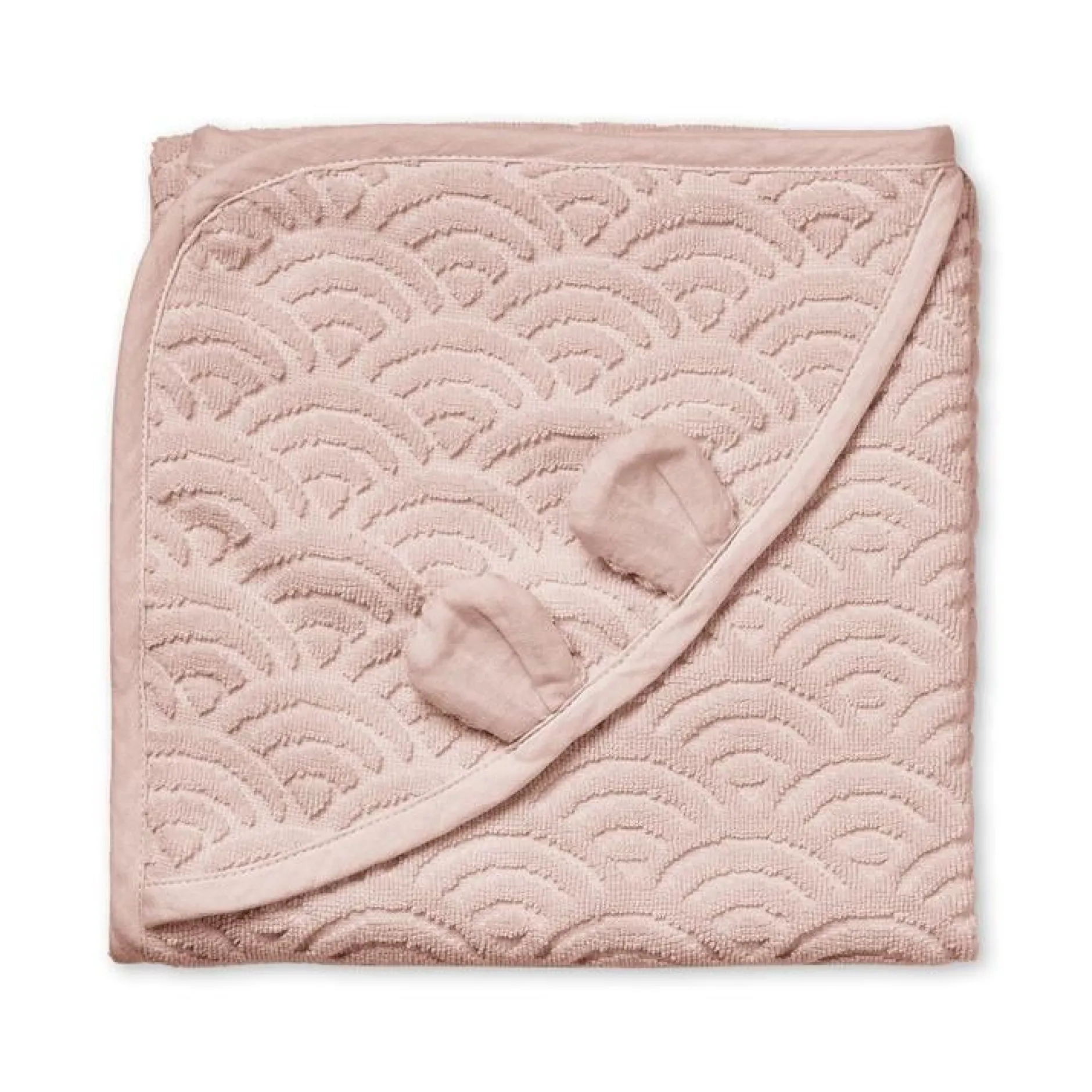 Cam Cam Copenhagen Babyhandduk Med Huva Och Öron Dusty Rose