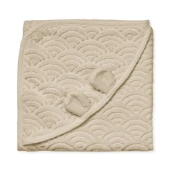 Cam Cam Copenhagen Babyhandduk Med Huva Och Öron Almond
