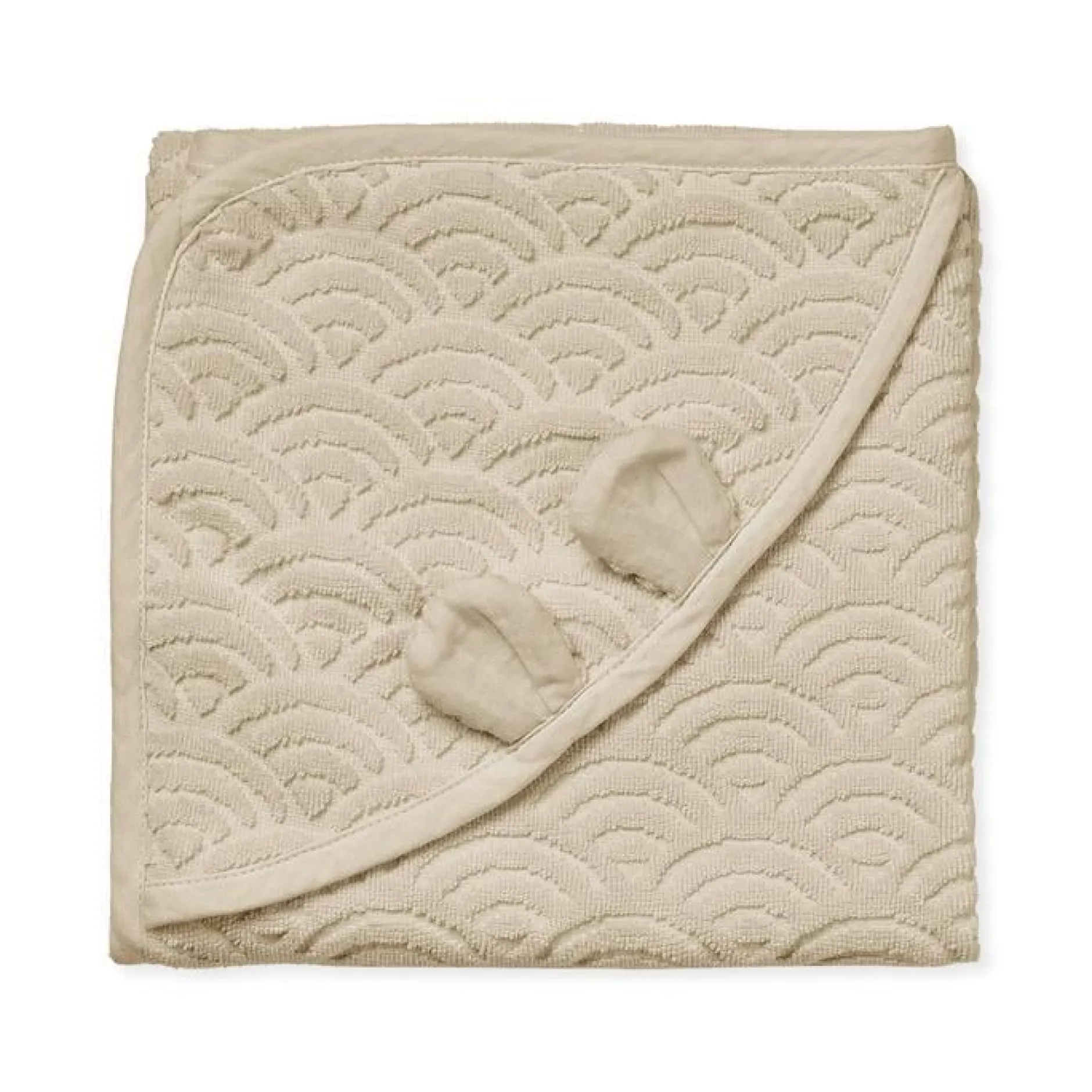 Cam Cam Copenhagen Babyhandduk Med Huva Och Öron Almond