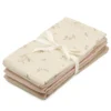 Cam Cam Copenhagen Muslinfilt Ashley Coral Latte 3-pack