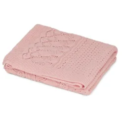 Cam Cam Copenhagen Pointellestickad babyfilt Sorbet